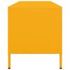 vidaXL ТВ шкаф горчица жълто 135x39x43,5 см студеновалцувана стомана