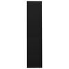 vidaXL Офис шкаф с плъзгаща се врата, черен, 90x40x180 см, стомана