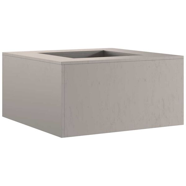 vidaXL Огнище Кафяво 80 x 80 x 40 cm Патинираща стомана