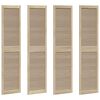 vidaXL Врата за шкаф с врата 4 бр. Натурално 201 x 2,1 x 49,5 см