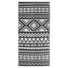 vidaXL Килим за открито, ARAKIL черен, 80x150 см, PP