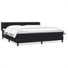 vidaXL Box Spring легло с матраци Black 180x210 cm Velvet
