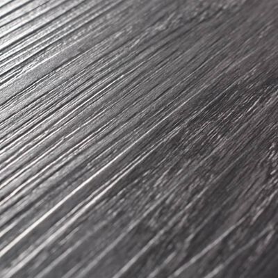 vidaXL Самозалепващи подови дъски от PVC 5,02 м² 2 мм черно и бяло