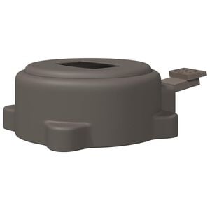 vidaXL Основа за чадър Сребрист 23 x 14 x 6 см