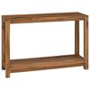 vidaXL Конзолна маса Натурално 110 x 35 x 75 cm Солидно тиково дърво