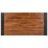 vidaXL Трапезна маса, 140x70x76 cм, грубо мангово дърво масив