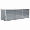 vidaXL Градинска висока леха поцинкована стомана 240x80x77 см сива