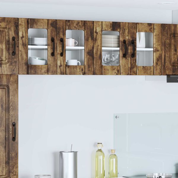 vidaXL Кухненски шкаф 2 pcs Димян дъб 60 x 31 x 40 см Инженерно дърво