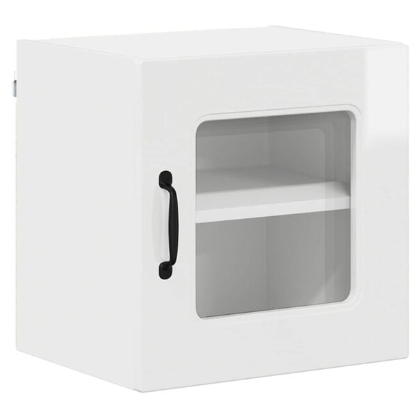 vidaXL Кухненски шкаф Kalmar Лъскаво бяло 40 x 31 x 40 см