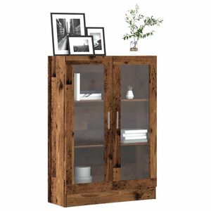 vidaXL Шкаф за книги, старо дърво, 82,5x30,5x115 см, инженерно дърво
