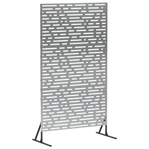 vidaXL Екран за уединение 100 x 50 x 180 см Поцинкована стомана