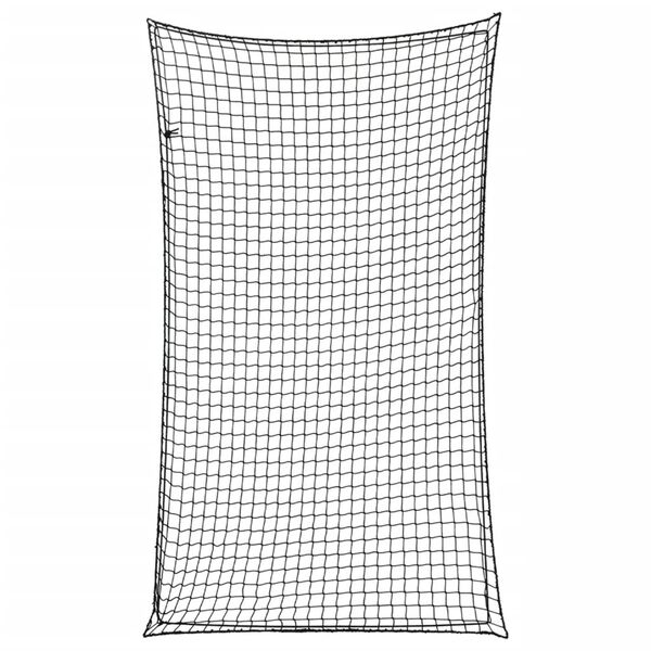 vidaXL Мрежа за ремарке с еластично въже, черна, 6x3,5 м, PP
