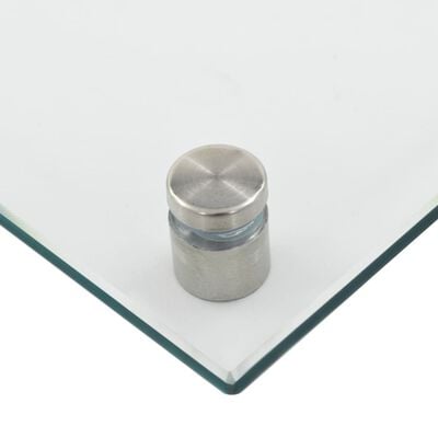 vidaXL Кухненски гръб, прозрачен, 100x50 см, закалено стъкло