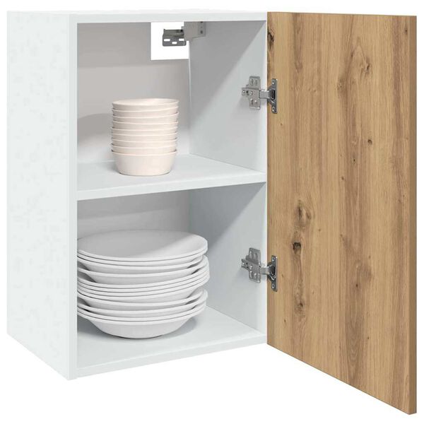 vidaXL Висящ шкаф "Lyon", дъб Artisan, 40x31x60 см, инженерно дърво