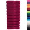 vidaXL Премиум хавлиени кърпи SOLUND 10 бр бордо 100x150 см 600gsm
