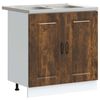 vidaXL Кухненски шкаф Kalmar Димян дъб 80 x 46 x 81,5 см
