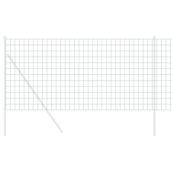 vidaXL Европейска ограда Зелен 1 x 25 m Желязо с PVC покритие