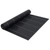 vidaXL Мрежа за мулчиране, матово черна, 1x50 м, PP