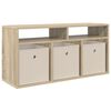 vidaXL Долно шкафче с чекмедже Сонома дъб 87 x 27,5 x 43 см