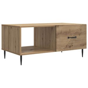 vidaXL Масичка за кафе Дъб артизан 90 x 50 x 40 cm Инженерна дървесина