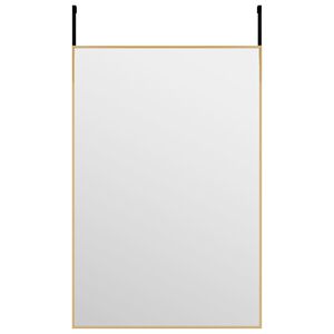 vidaXL Огледало за врата, златисто, 40x60 см, стъкло и алуминий