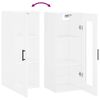 vidaXL Стенен шкаф бял 34,5x34x90 см