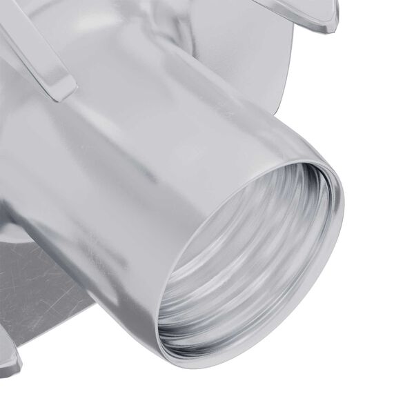 vidaXL Пигобразна T-образна шайба 2 pcs Сребрист M6 мм Стомана