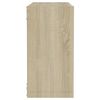 vidaXL Стенни кубични рафтове, 4 бр, дъб сонома, 30x15x30 см