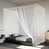 vidaXL Висяща мрежа против комари 156 mesh бял 220x100x150 см