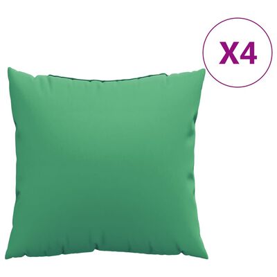 vidaXL Декоративни възглавници, 4 бр, зелени, 50x50 см, плат