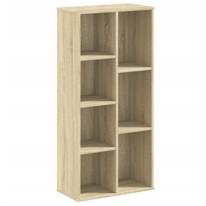 vidaXL Библиотека, сонома дъб, 50x25x105 см, инженерно дърво