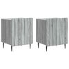 vidaXL Нощен шкаф 2 pcs Сива сонома 43 x 34,5 x 52 см