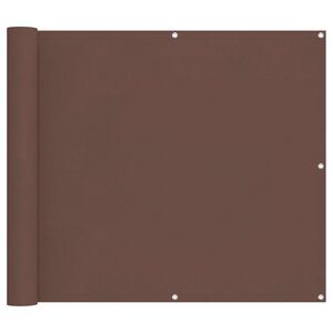 vidaXL Балконен екран Кафяво 100 x 300 cm Оксфордска тъкан