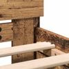 vidaXL Рамка за легло Старо дърво 203 x 185 x 70 см Инженерно дърво
