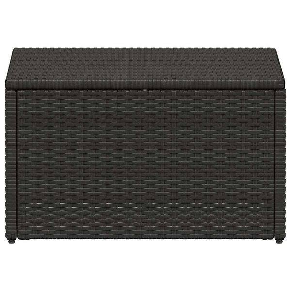 vidaXL Градински комплект с възглавници, 4 части, кафяв полиратан