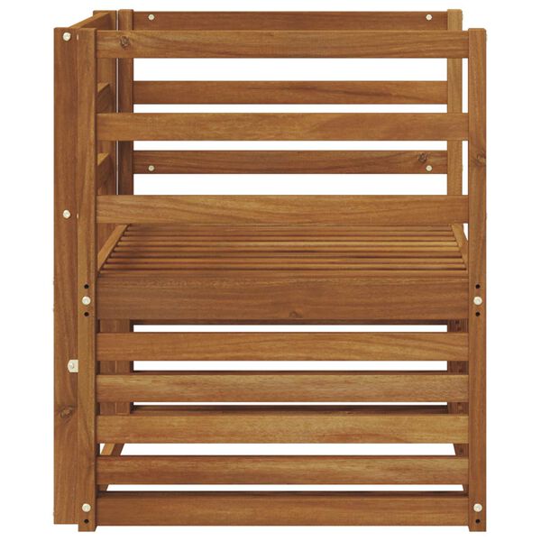 vidaXL Комплект дивани за открито Естествен 67 x 63 x 73 см