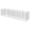vidaXL Габион повдигната леха, поцинкована стомана, 450x90x100 cм