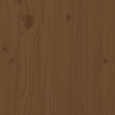 vidaXL Градинска пейка, меденокафява, 80x38x45 см, борово дърво масив