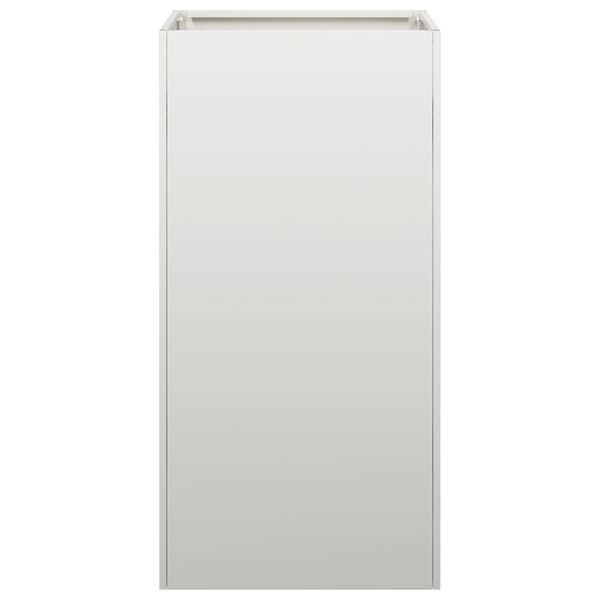 vidaXL Кашпа, 40x40x80 см, неръждаема стомана