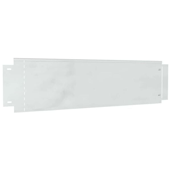 vidaXL Ограничители за тревни площи 10 pcs Сребрист 100 x 25 x 0,07 см