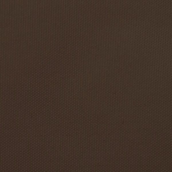 vidaXL Платно-сенник, Оксфорд плат, триъгълно, 3x3x3 м, кафяво