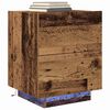 vidaXL Нощен шкаф Старо дърво 45 x 40 x 55 см Инженерно дърво