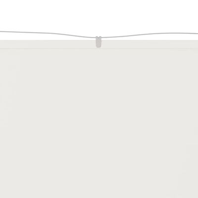vidaXL Вертикален сенник, бял, 140x420 см, оксфорд плат