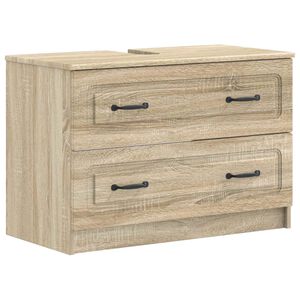 vidaXL Шкаф за мивка в баня UTRECHT Дъб сонома 82 x 41 x 56 см