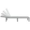 vidaXL Шезлонг регулируем в 4 позиции 155,5x57x28 см полипропилен
