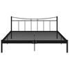 vidaXL Рамка за легло, черна, метал, 180x200 cм