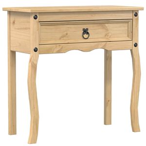 vidaXL Конзолна маса "Corona" 73x35x73 см борово дърво масив