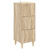 vidaXL Чекмеджетен шкаф Дъб сонома 33 x 34,5 x 90 см