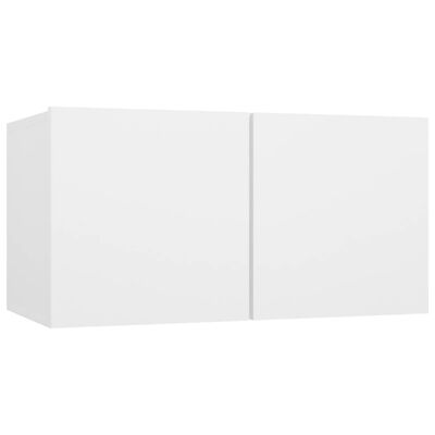 vidaXL Окачени TВ шкафове, 3 бр, бели, 60x30x30 см