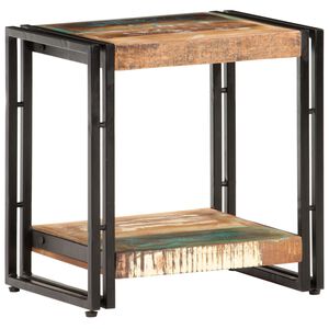 vidaXL Странична маса 40x30x40 см регенерирано дърво масив